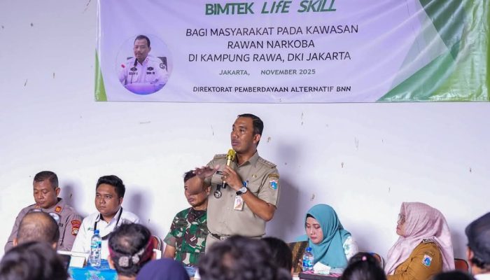 DORONG KEMANDIRIAN EKONOMI, BNN GELAR PELATIHAN LIFE SKILL DI KAMPUNG RAWA-JOHAR BARU