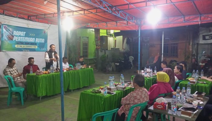 Pertemuan Rutin RT/RW 014 Cengkareng Timur, PAM Jaya Sosialisasi Pemasangan Air Bersih Gratis