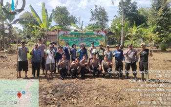 Lewat Tanam Jagung, Polsek Rangkasbitung Polres Lebak Mendukung Program Ketahanan Pangan