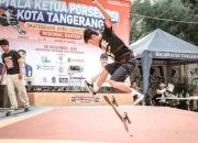 Kejuaraan Piala Ketua Porserosi Kota Tangerang Skateboard Open Competition Regional Banten yang diselenggarakan di Skate Park Veteran Kota Tangerang, Banten