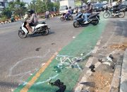 Tragedi Maut di Simpang Unisma: Truk Wing Box Seruduk Belasan Motor, 1 Driver Ojol Tewas