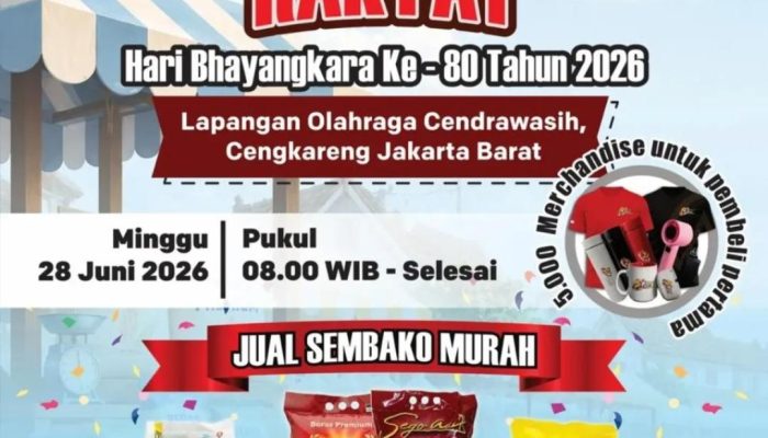 HUT Bhayangkara ke-80: Ribuan Warga Cengkareng Serbu Stadion Cendrawasih, Polri Hadirkan Bazar Sembako Murah