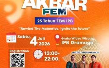 HEADLINE: Reuni Akbar FEM IPB 2026 Siap Digelar: Padukan Diskusi Strategis hingga Konser RAN, Targetkan 1.500+ Alumni