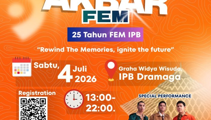 HEADLINE: Reuni Akbar FEM IPB 2026 Siap Digelar: Padukan Diskusi Strategis hingga Konser RAN, Targetkan 1.500+ Alumni