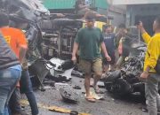 Truk Rem Blong Picu Kecelakaan Beruntun 9 Kendaraan di Sibolangit, 4 Orang Meninggal Dunia