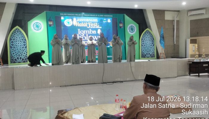 Lomba Sholawat Dan Bazaar UMKM Meriahkan Halal Fest 2026 Sambut Milad Ke-51MUI Kota Tangerang