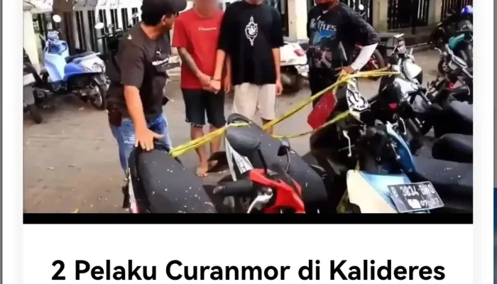 Duo Maling Motor Apes! Digulung Polsek Kalideres Usai “Pesta” Narkoba Hasil Jual Honda Beat