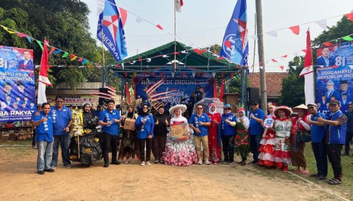 Kemeriahan HUT RI ke-81,Lomba Rakyat DPC partai Demokrat KabupatenTangerang Digelar sangat menarik