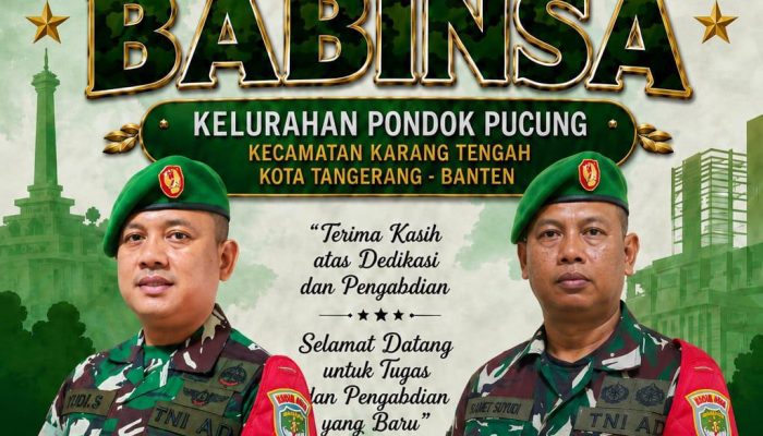 LEPAS SAMBUT BABINSA KELURAHAN PONDOK PUCUNG, KECAMATAN KARANG TENGAH, KOTA TANGERANG